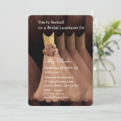 Bridesmaid Luncheon of Brunch Gold Dresses V01G Kaart (Staand voorkant)