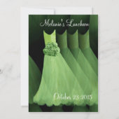 Bridesmaid Luncheon of Brunch Green Dresses V03A Kaart (Achterkant)