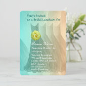 Bridesmaid Luncheon of Brunch Green Gold V01 Kaart (Staand voorkant)