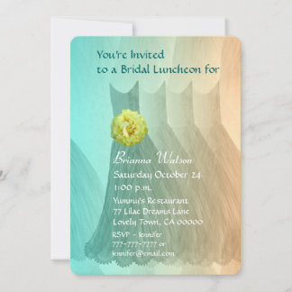 Bridesmaid Luncheon of Brunch Green Gold V01 Kaart