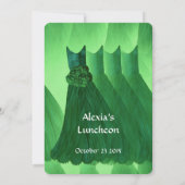 Bridesmaid Luncheon of Brunch Kelly Green V02L Kaart (Achterkant)