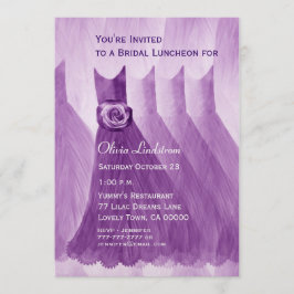 Bridesmaid Luncheon of Brunch Paarse jurken Kaart