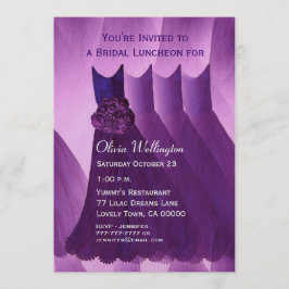 Bridesmaid Luncheon of Brunch Paarse jurken Kaart