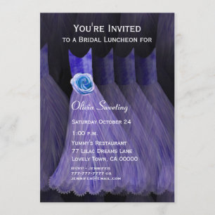 Bridesmaid Luncheon of Brunch Paarse jurken V01 Kaart