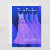 Bridesmaid Luncheon of Brunch Paarse jurken V06 Kaart (Achterkant)