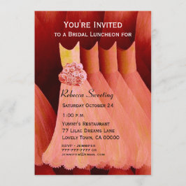 Bridesmaid Luncheon of Brunch Peach jurken V04 Kaart