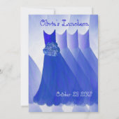Bridesmaid Luncheon of Brunch Royal Blue-jurken Kaart (Achterkant)