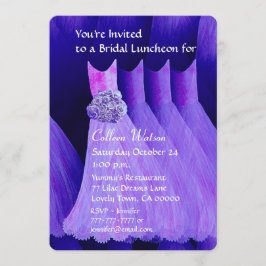 Bridesmaid Luncheon of Brunch Royal Paars V02H Kaart