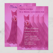 Bridesmaid Luncheon of Brunch Roze jurken Kaart (Voorkant / Achterkant)