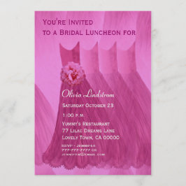 Bridesmaid Luncheon of Brunch Roze jurken Kaart