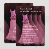 Bridesmaid Luncheon of Brunch Roze jurken V01G Kaart (Voorkant / Achterkant)