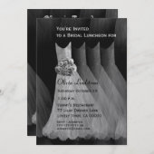 Bridesmaid Luncheon of Brunch Silver Grey Dresses Kaart (Voorkant / Achterkant)