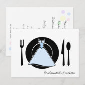 Bridesmaid Luncheon - Serving Set Kaart (Voorkant / Achterkant)
