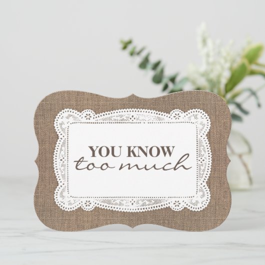 Bridesmaid / Maid of Honor Funny Rustic Land Kaart (Staand voorkant)