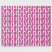 Bridesmaid Maid of Honor Wedding Party Gown Dress Cadeaupapier (Vlak)