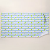 Bridesmaid Margarita Limoen Fiesta Party Beach Tow Strandlaken (Voorkant)