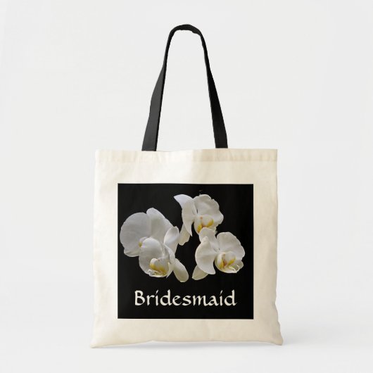 Bridesmaid met White Orchids op zak Tote Bag (Voorkant)