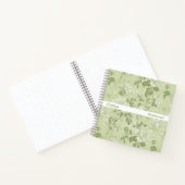 Bridesmaid Minimalist Stripe Green Floral Square Notitieboek (Binnen)