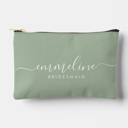 Bridesmaid Modern Minimal Script Wijze Etui (Voorkant)