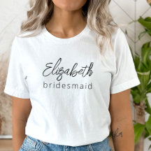 Bridesmaid Modern Minimalist Script Bachelorette