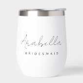 Bridesmaid | Modern minimalistisch script Bachelor (Links)
