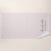 Bridesmaid | Modern minimalistisch script Blush Pi Strandlaken (Voorkant)