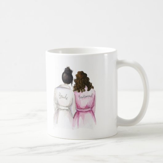 Bridesmaid? Mok Black Bun Bride Br Curls Maid (Rechts)