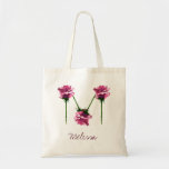 Bridesmaid Monogram Floral Letter M Wedding Tote Bag<br><div class="desc">De liefst moderne,  met de hand getekende waterverf,  florvormige monogram letter M kan gemakkelijk worden aangepast aan de naam van de bruidsvormer. Voeg pizazz aan uw trouwpartij,  of andere speciale gebeurtenis toe. Bekijk het volledige collectie van het floraalalfabet voor uw favoriete monogram.</div>