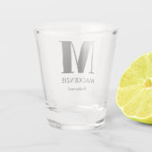 Bridesmaid Monogram Naam Shot Glas (Achterkant)