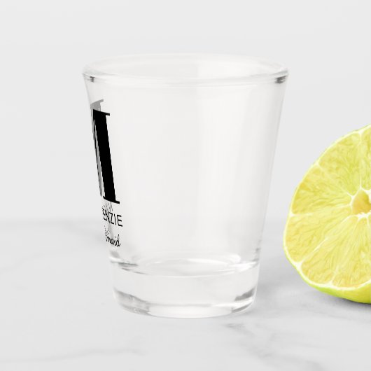Bridesmaid Monogram Naam Shot Glas (Rechts)