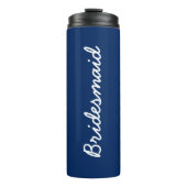 Bridesmaid Monogrammen Weddings Gift Party Favor Thermosbeker (Voorkant)