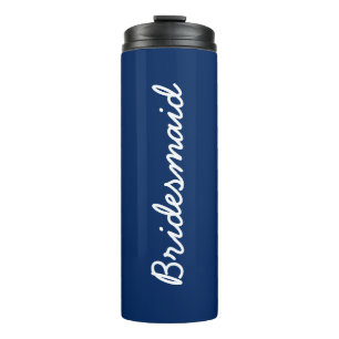 Bridesmaid Monogrammen Weddings Gift Party Favor Thermosbeker