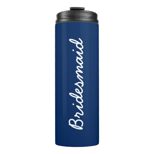 Bridesmaid Monogrammen Weddings Gift Party Favor Thermosbeker (Voorkant)