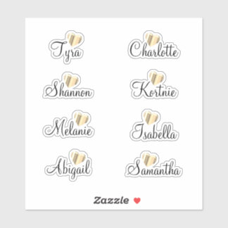Bridesmaid Names Personalized Vinyl Decal Sticker