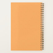 Bridesmaid Orange Typographic Notebook Notitieboek (Achterkant)