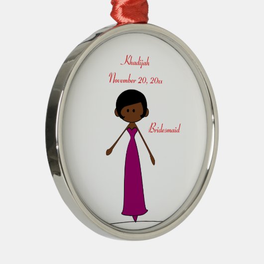 Bridesmaid Ornament (A2) voor bruiloft (Rechts)