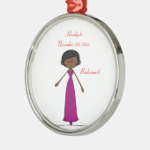 Bridesmaid Ornament (A2) voor bruiloft (Links)