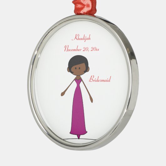 Bridesmaid Ornament (A2) voor bruiloft (Links)