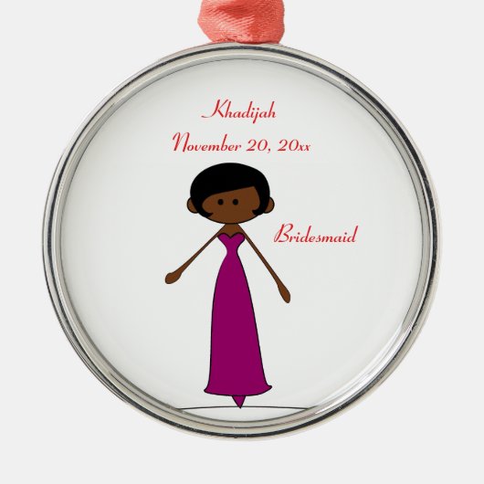 Bridesmaid Ornament (A2) voor bruiloft (Voorkant)