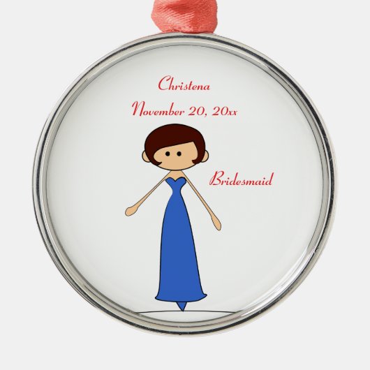 Bridesmaid Ornament (C2) voor bruiloft (Voorkant)