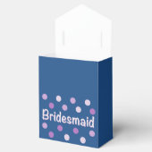 Bridesmaid Paars Polka Dot Bedankdoosjes (Geopend)