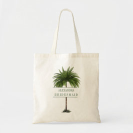 Bridesmaid Palm Tree Elegant Moderne Chic Tote Bag
