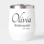 Bridesmaid personalised drinkware (Voorkant)