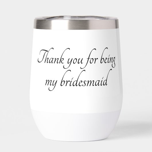 Bridesmaid personalised drinkware (Achterkant)