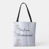 Bridesmaid Persoonlijke benaming Faux  Lace Tote Bag (Achterkant)