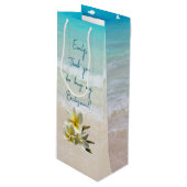 Bridesmaid persoonlijke dank van Bride Wijn Cadeautas (Voorkant Gekanteld)