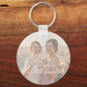 Bridesmaid Photo Strip 2 Pictures Proposal  Sleutelhanger (Achterkant)