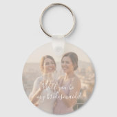 Bridesmaid Photo Strip 2 Pictures Proposal  Sleutelhanger (Achterkant)