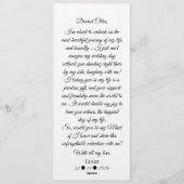 Bridesmaid Photo Strip 3 Photo Proposal Card Kaart (Achterkant)