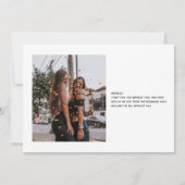 Bridesmaid Photo Voorstel Diamond Collage Modern Kaart (Achterkant)